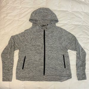ATHLETA Grey Hoodie Zip Up Jacket. Size L